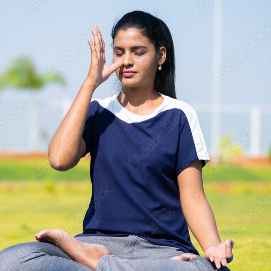 Pranayama breathing practice